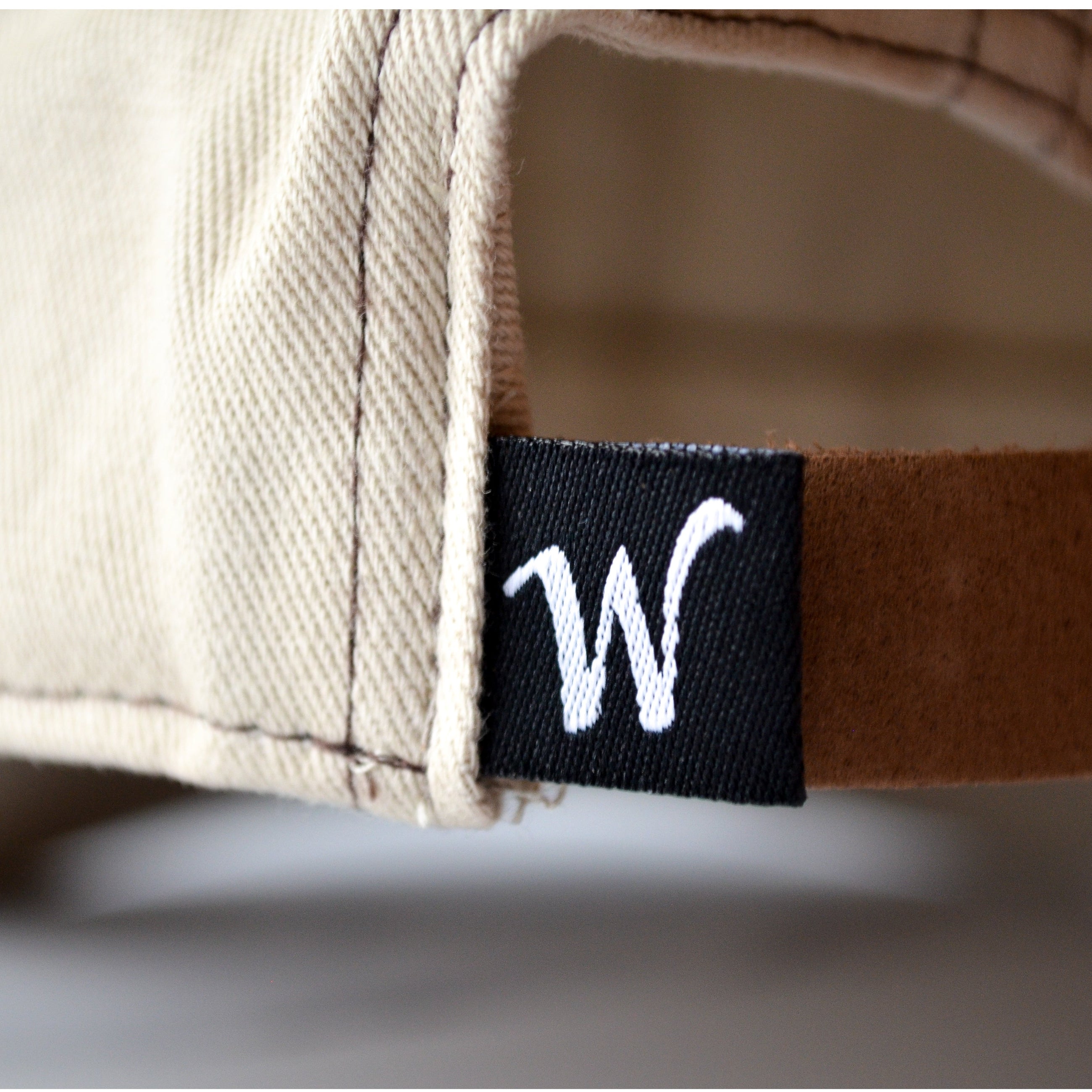 Winans Cotton Canvas Embroidered Baseball Cap, Cream