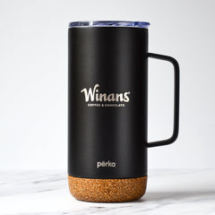 Winans 16oz Thermal Cork Bottom Përka Stainless Steel Mug