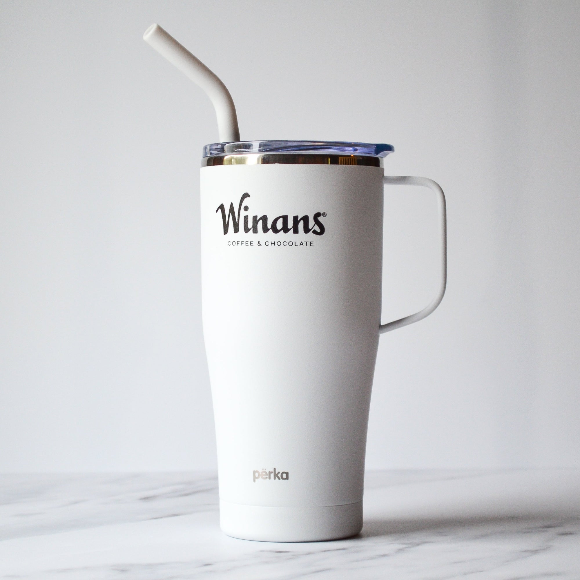 Winans 20oz Përka Stainless Steel Travel Mug with Straw