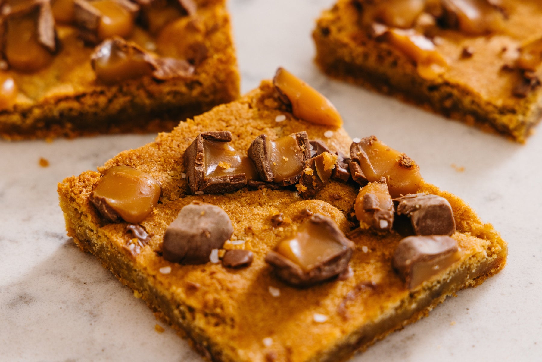 Sea Salt Caramel Blondies
