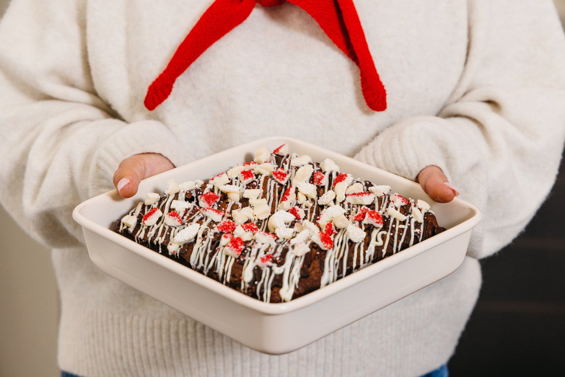Holiday Mint Jewel Brownies