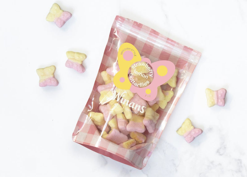 Sour Lemon Strawberry Butterflies