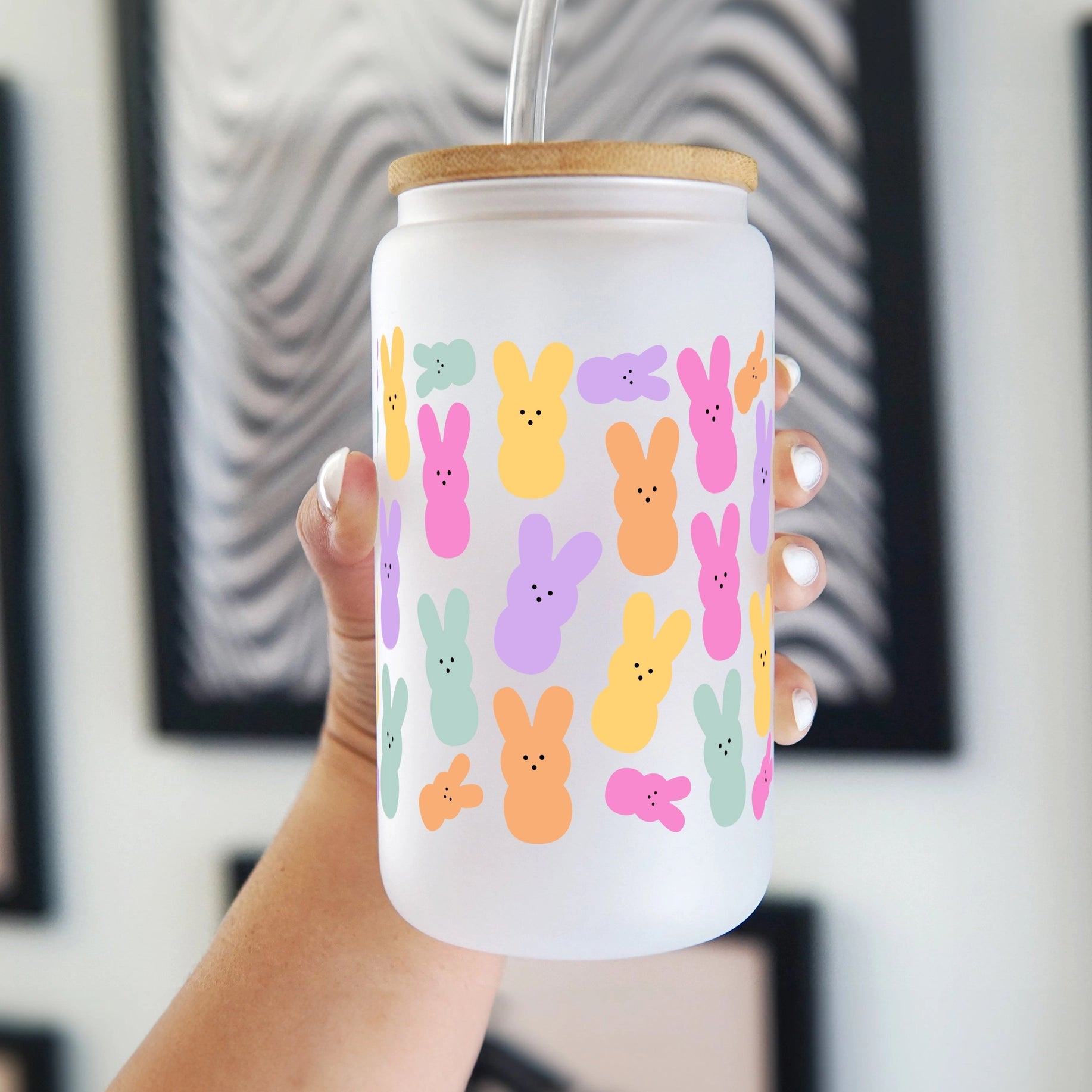 Easter Glass Tumbler