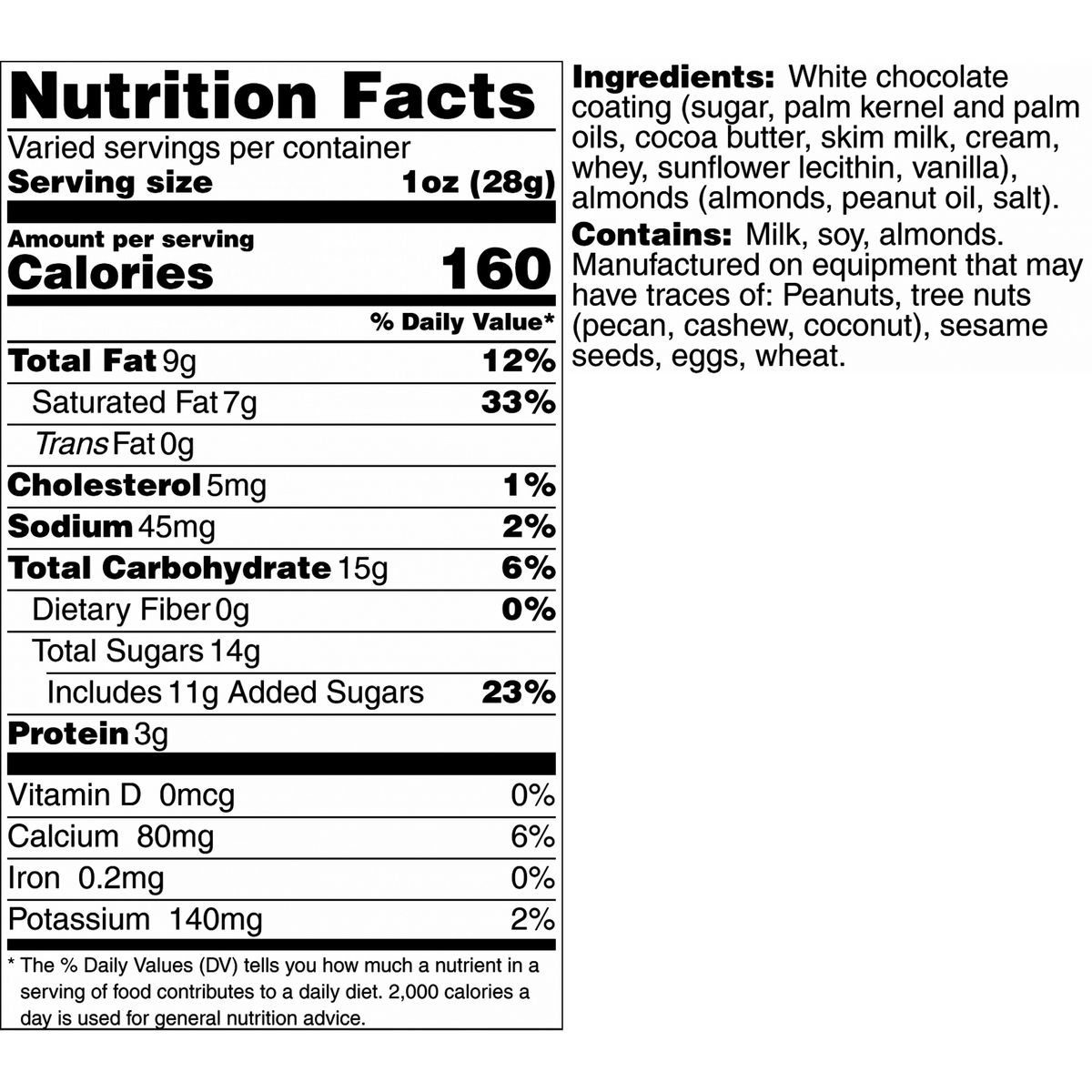 White Almond Bark