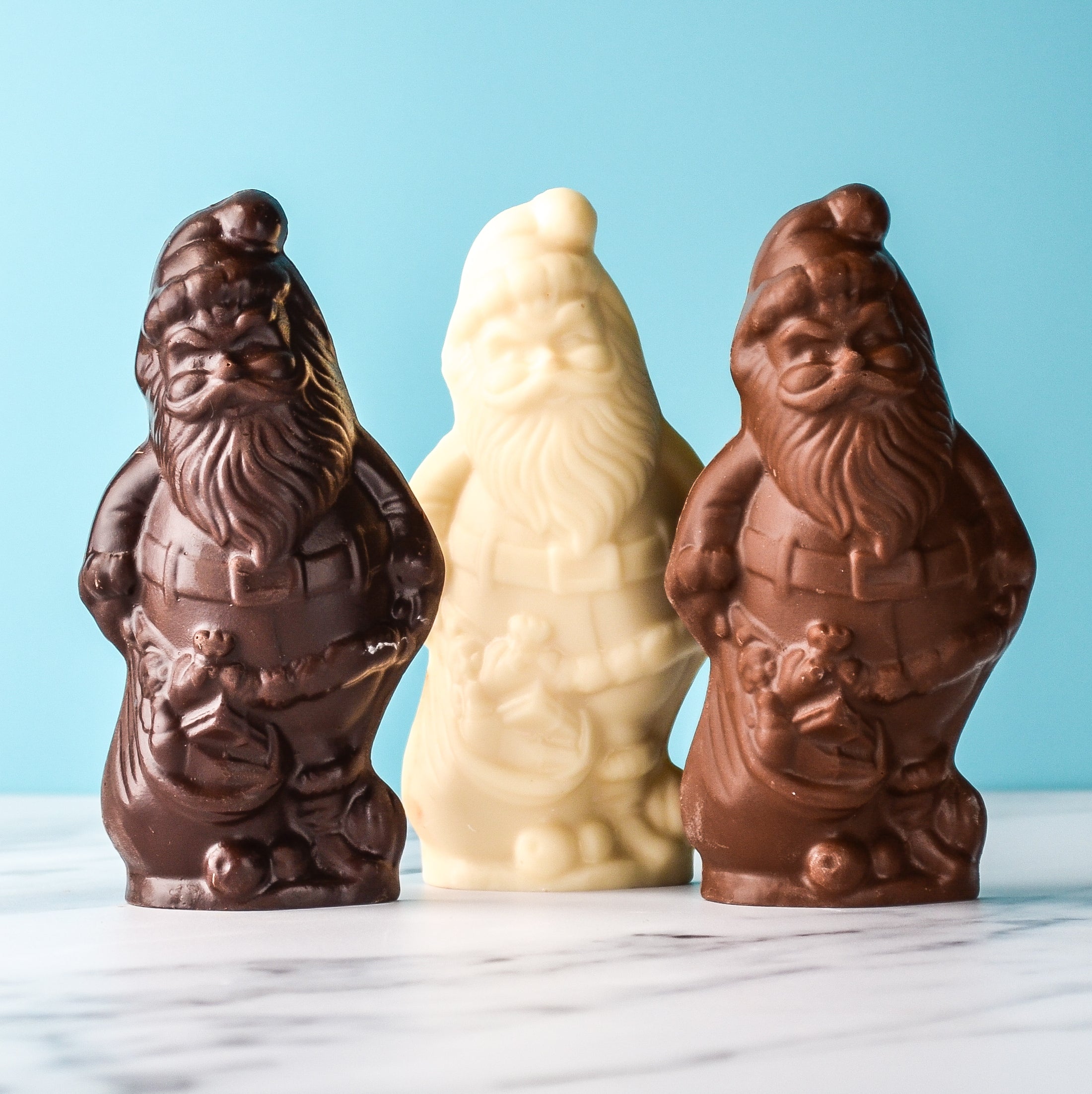 3.5oz Solid Chocolate Santas