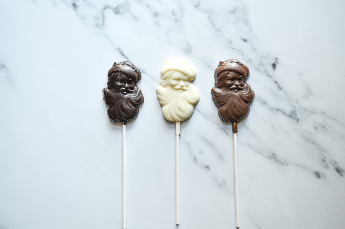 1 oz Chocolate Santa Sucker