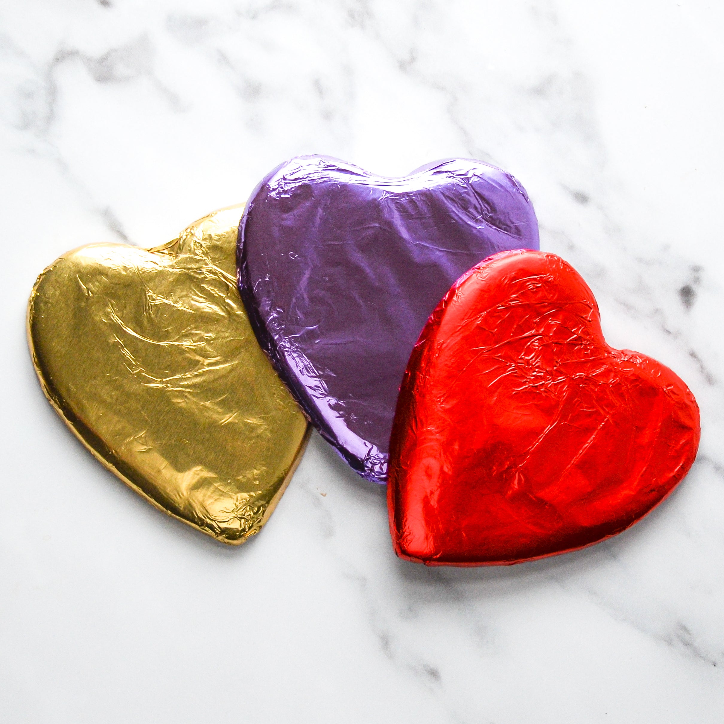 2oz Foiled Chocolate Heart