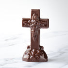 3oz Solid Chocolate Easter Cross, Dark