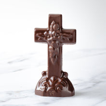 3oz Solid Chocolate Easter Cross, Dark
